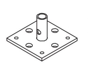 BASEPLATE PD8, PAINTED