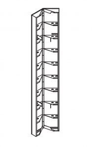 TRIO ARTICULATED CORNER TGE270