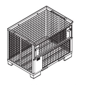 WIRE GRATE BOX, 80X120