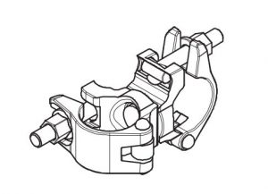 SWIVEL COUPL. DK 38/48, GALV.