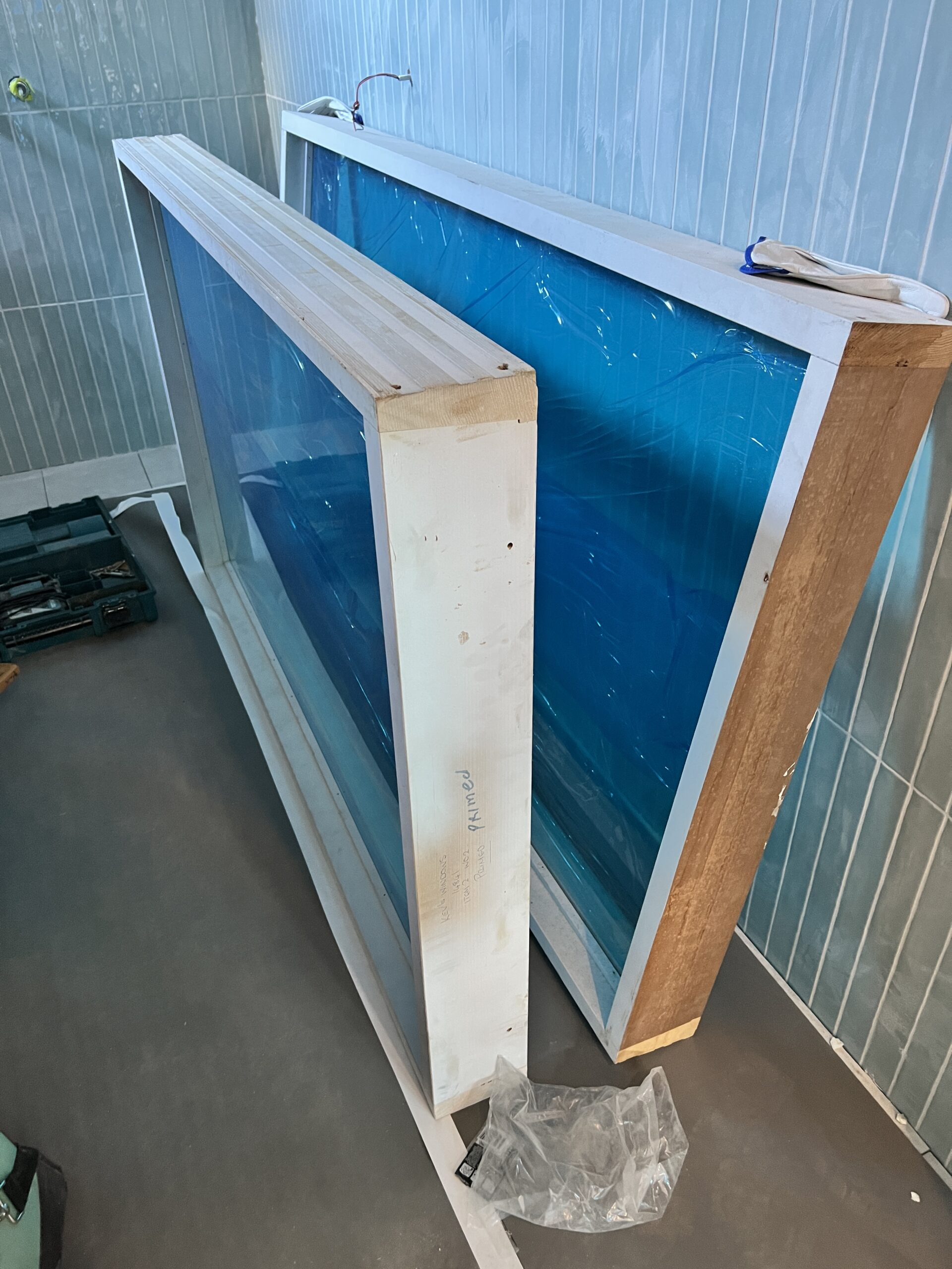 Western Red Cedar fixed panel windows new