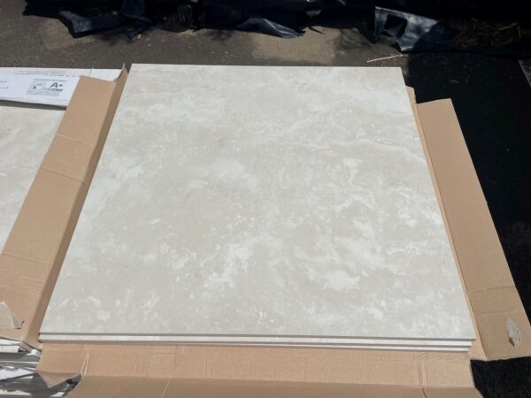Porcelain Tiles - 600x600 - Ivory Satin