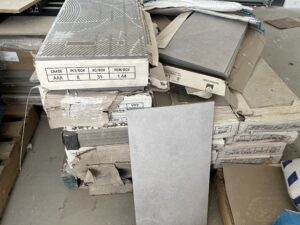 300 x 600mm Grey Floor Tiles FREE to a community project