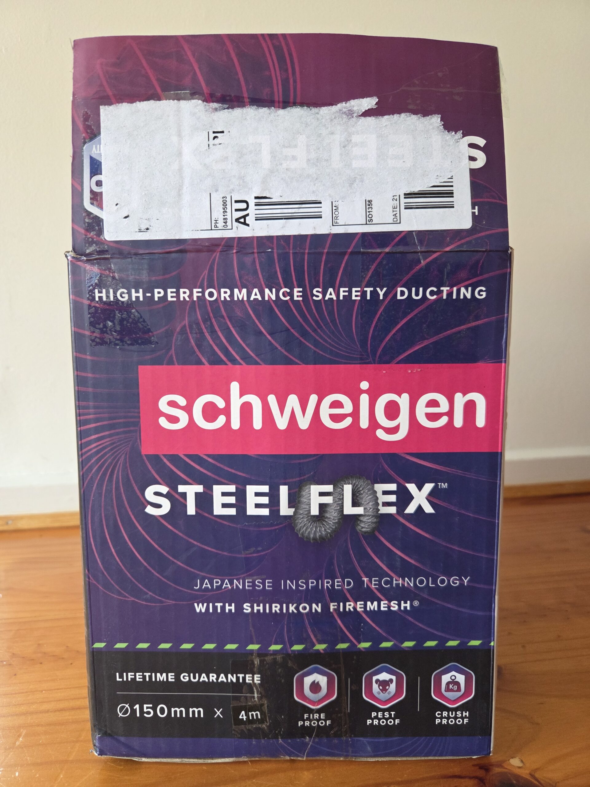 Schweigen SteelFlex™ Ducting - 150mm diameter, 4m length - Image 2